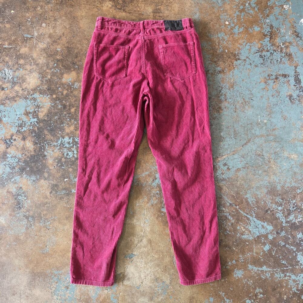 BDG Urban Outfitters Berry Corduroy Mom Pants Size 31 Straight Leg High Rise - Picture 8 of 8